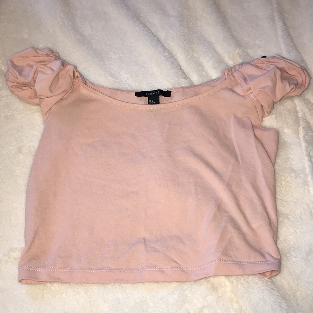 Off the shoulder cropped top